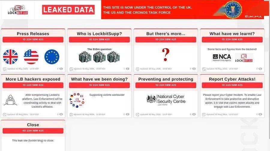 执法部门再次查封Lockbit组织网站；Reality Defender夺得2024 RSAC创新沙盒大赛冠军 | 网安牛览